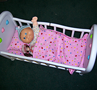 DOLL BED BEDDING
